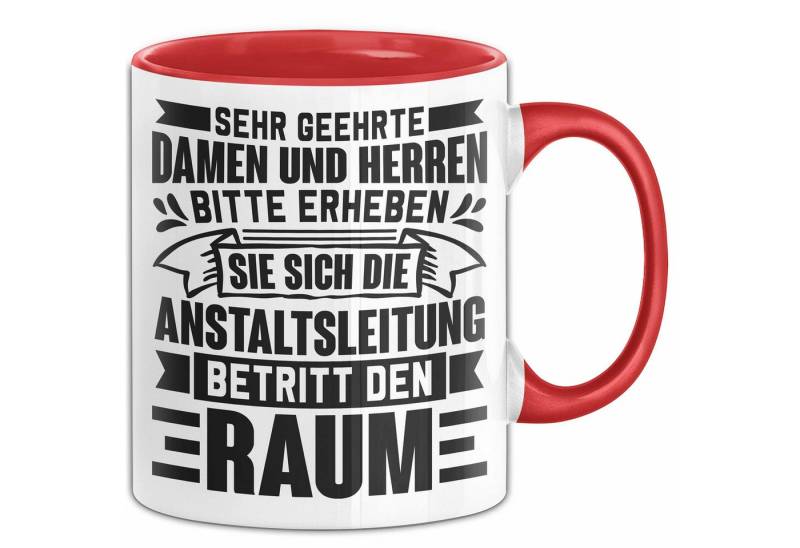 Trendation Tasse Anstaltsleitung Tasse Chefin Chef Geschenk Beruf Geschenk Pflege Humor von Trendation