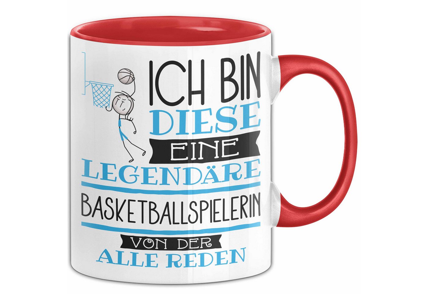 Trendation Tasse Basketballspielerin Tasse Geschenk Ich Bin Diese Eine Legendäre Bask von Trendation