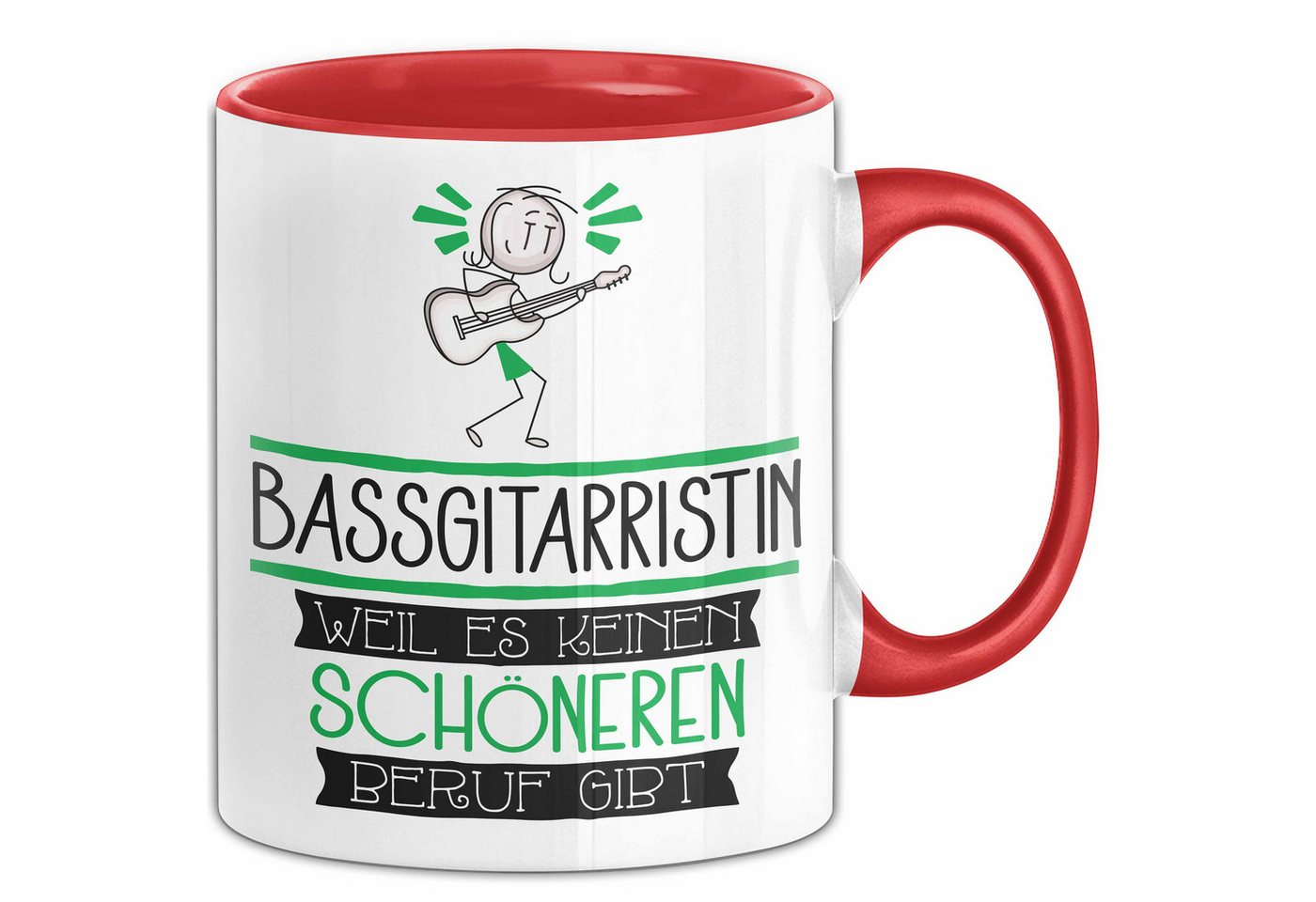 Trendation Tasse Bassgitarristin Weil Es Keinen Schöneren Beruf Gibt Tasse Geschenk f von Trendation