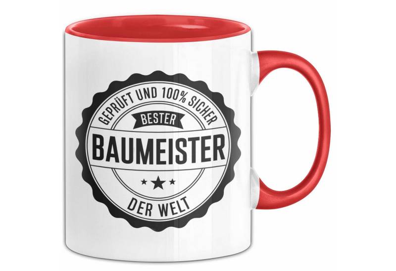 Trendation Tasse Bauarbeiter Tasse Geschenk 100% Bester Bauleiter Handwerker Geschenk von Trendation