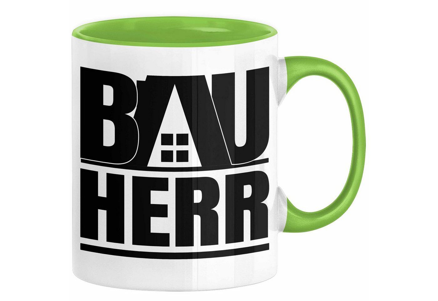 Trendation Tasse Bauherr Bauleiter Geschenk Tasse Hausbau Bauvorhaben Kaffee-Becher Ges von Trendation