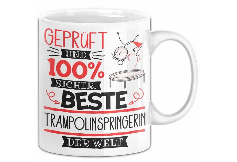 Trendation Tasse Beste Trampolinspringerin Der Welt Tasse Geschenk für Eine Trampolin von Trendation