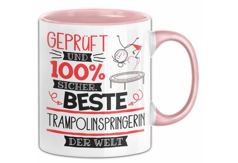 Trendation Tasse Beste Trampolinspringerin Der Welt Tasse Geschenk für Eine Trampolin von Trendation