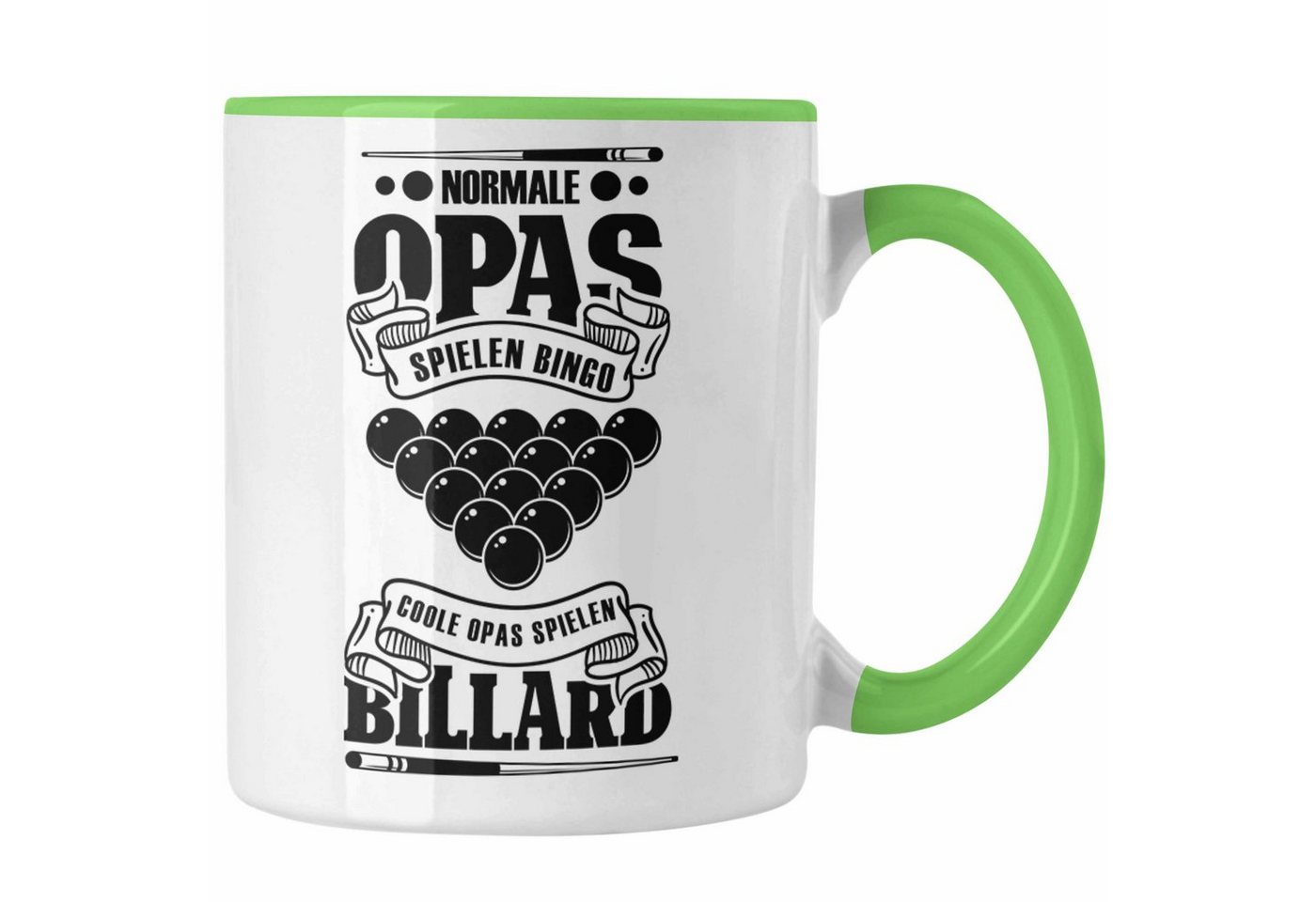 Trendation Tasse Billard Pool Tasse Geschenk Coole Opas Spielen Billard Kaffeetasse von Trendation