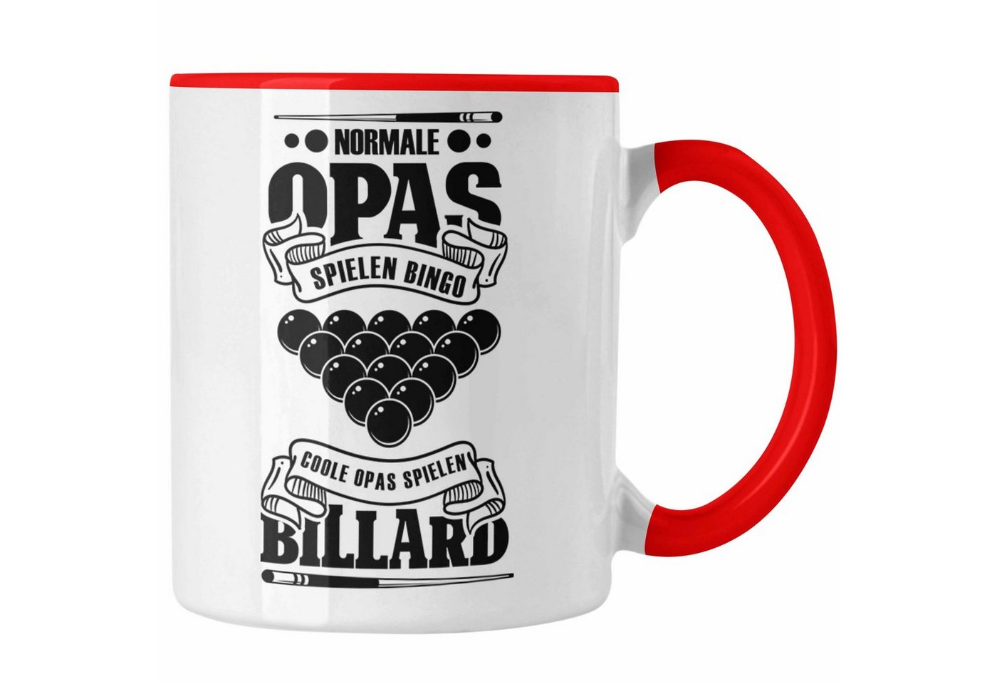 Trendation Tasse Billard Pool Tasse Geschenk Coole Opas Spielen Billard Kaffeetasse von Trendation