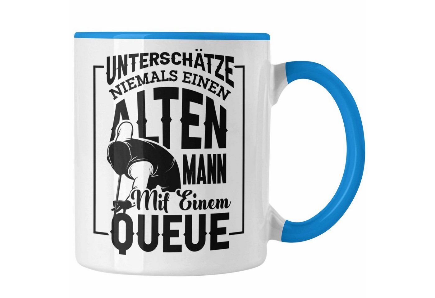 Trendation Tasse Billard Pool Tasse Geschenk Unterschätze Niemals Einen Alten Mann Mit von Trendation