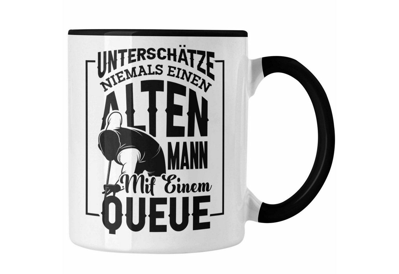 Trendation Tasse Billard Pool Tasse Geschenk Unterschätze Niemals Einen Alten Mann Mit von Trendation