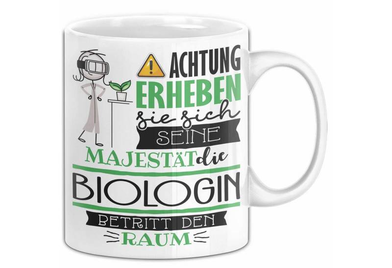 Trendation Tasse Biologin Tasse Geschenk Lustiger Spruch Bitte Erheben Sie Sich Seine von Trendation