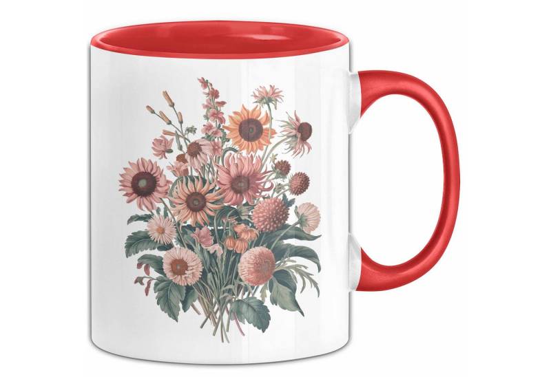 Trendation Tasse Botanische Blumen Tasse Geschenk Lustige Geschenkidee Spruch von Trendation