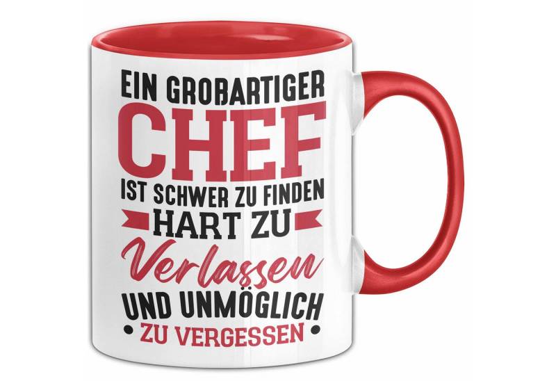 Trendation Tasse Chef Abschieds-Geschenk Tasse für Chef vom Team Abschied Ein Großartig von Trendation