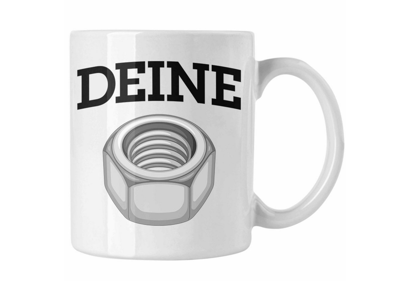 Trendation Tasse Deine Mutter Tasse Handwerker Spruch Schraube Wortspiel Humor KFZ Mech von Trendation