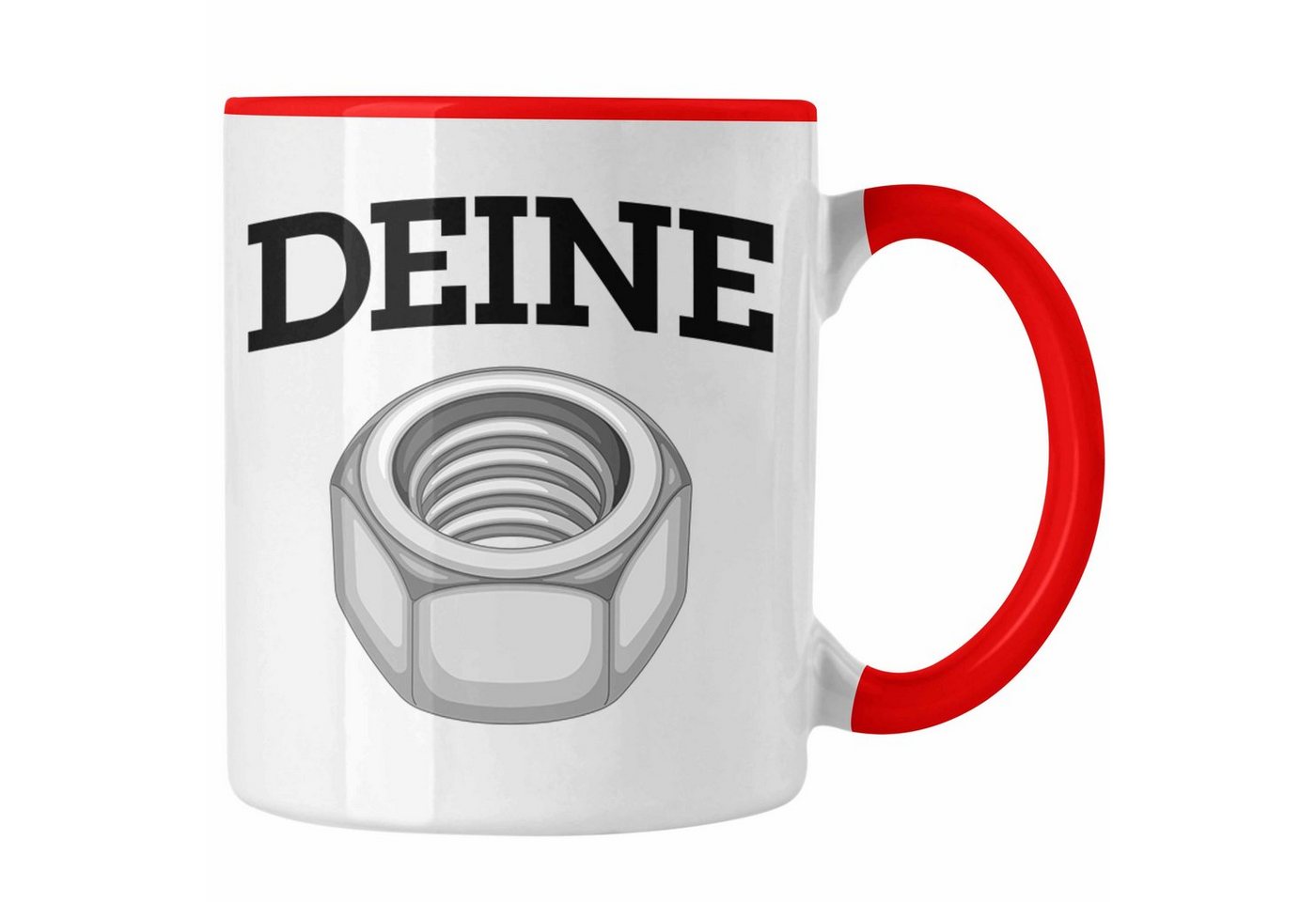 Trendation Tasse Deine Mutter Tasse Handwerker Spruch Schraube Wortspiel Humor KFZ Mech von Trendation