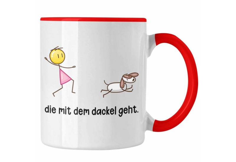 Trendation Tasse Die Mit Dem Dackel Geht Tasse Geschenk Dackel Mama Besitzerin von Trendation