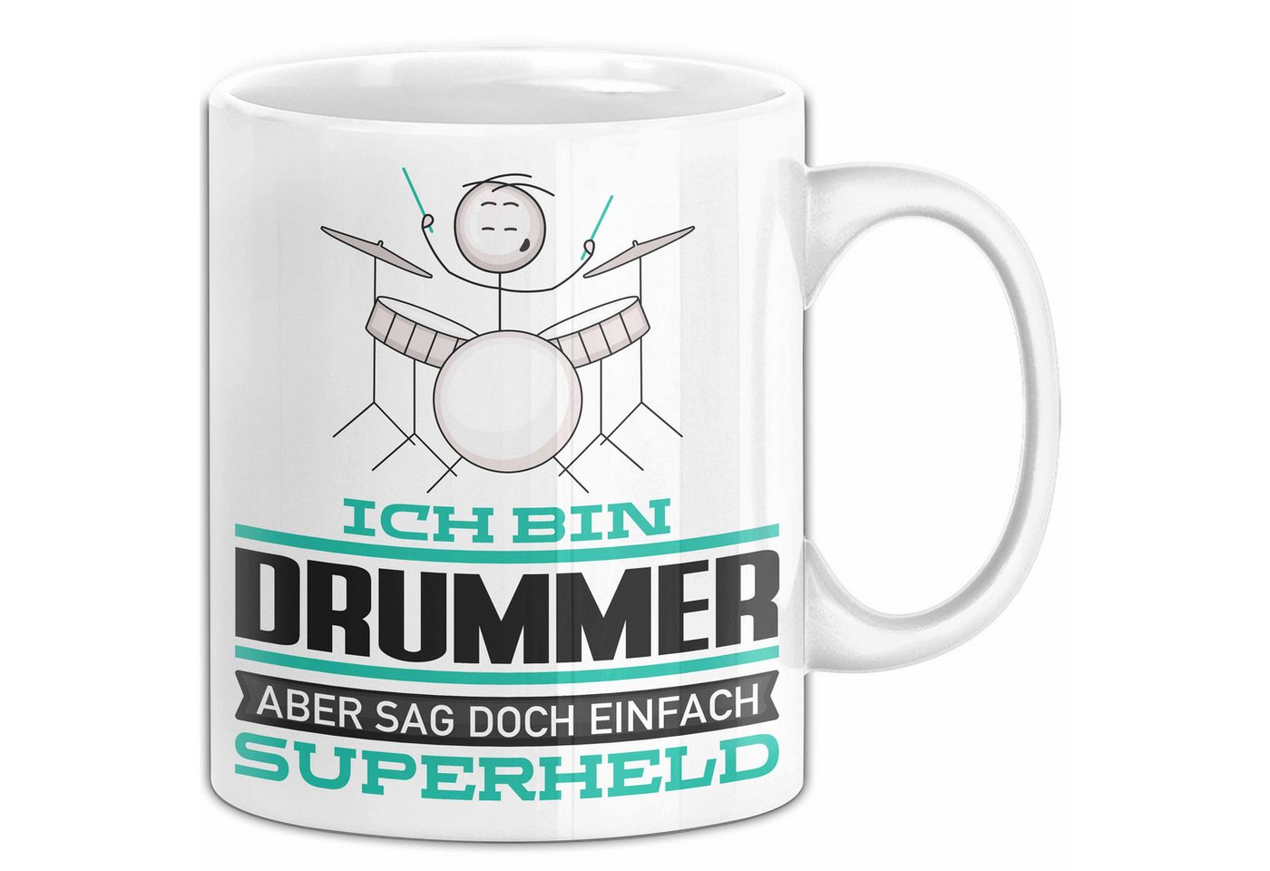 Trendation Tasse Drummer Geschenk Tasse Ich Bin Drummer Aber Sag Doch Einfach Superheld Trendation Tasse Drummer Geschenk Tasse Ich Bin Drummer Aber Sag Doch Einfach Superheld von Trendation