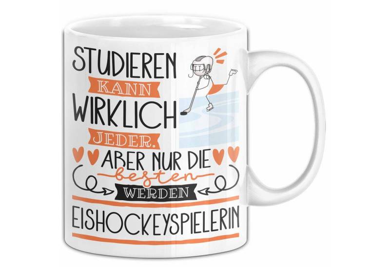 Trendation Tasse Eishockeyspielerin Tasse Lustiges Geschenk Studieren Kann Wirklich J von Trendation