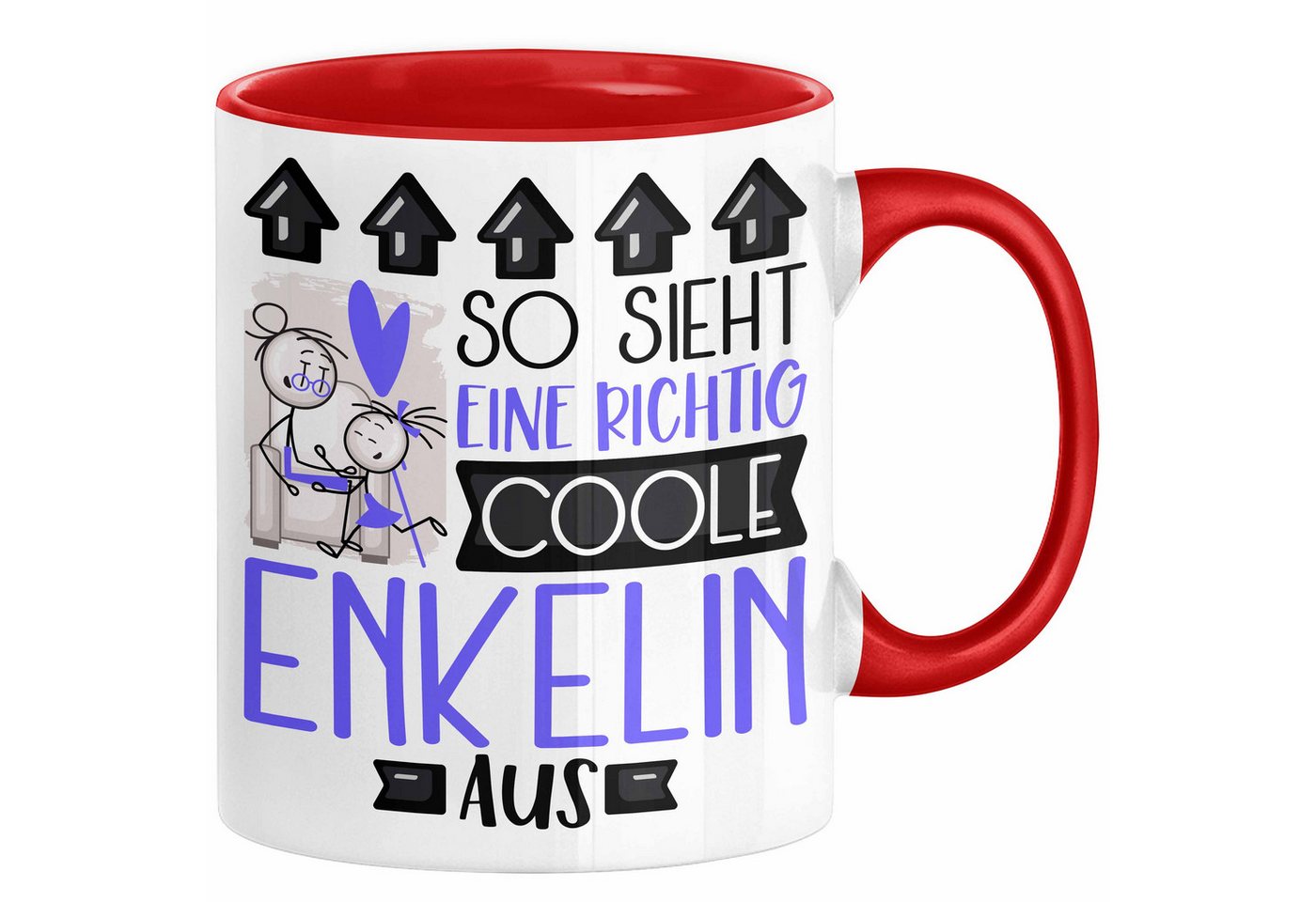 Trendation Tasse Enkelin Geschenk Tasse Geschenkidee für Enkelin Geburtstag Weihnachten von Trendation