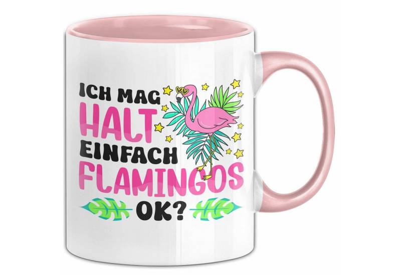Trendation Tasse Flamingos-Liebhaber Tasse Geschenk Ich Mag Halt Einfach Flamingos Ok G von Trendation
