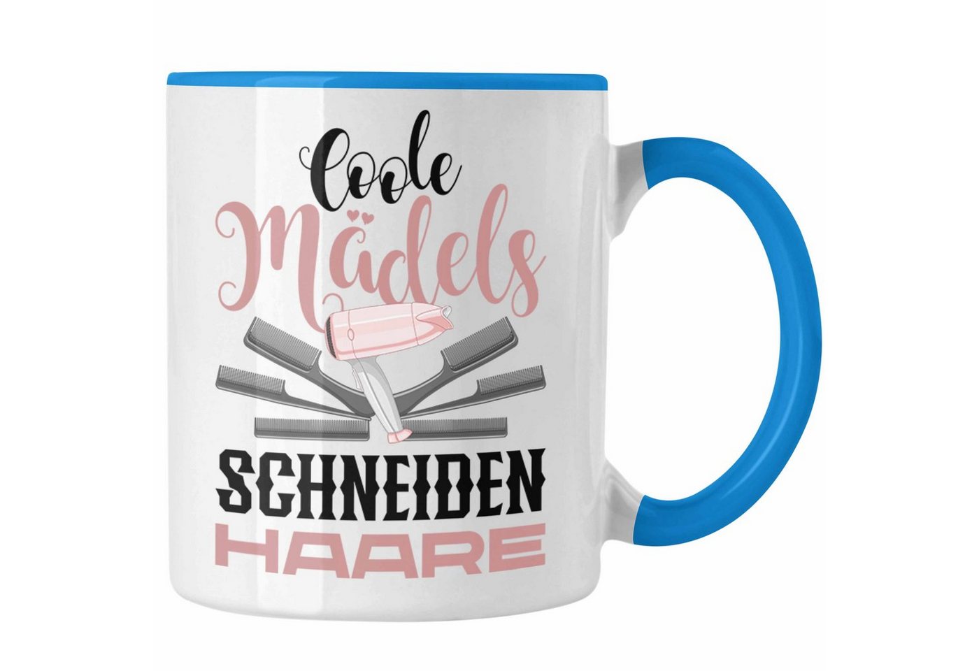 Trendation Tasse Friseurin Tasse Geschenk Schere Grafik Frisörin Geschenkidee Geburtsta von Trendation