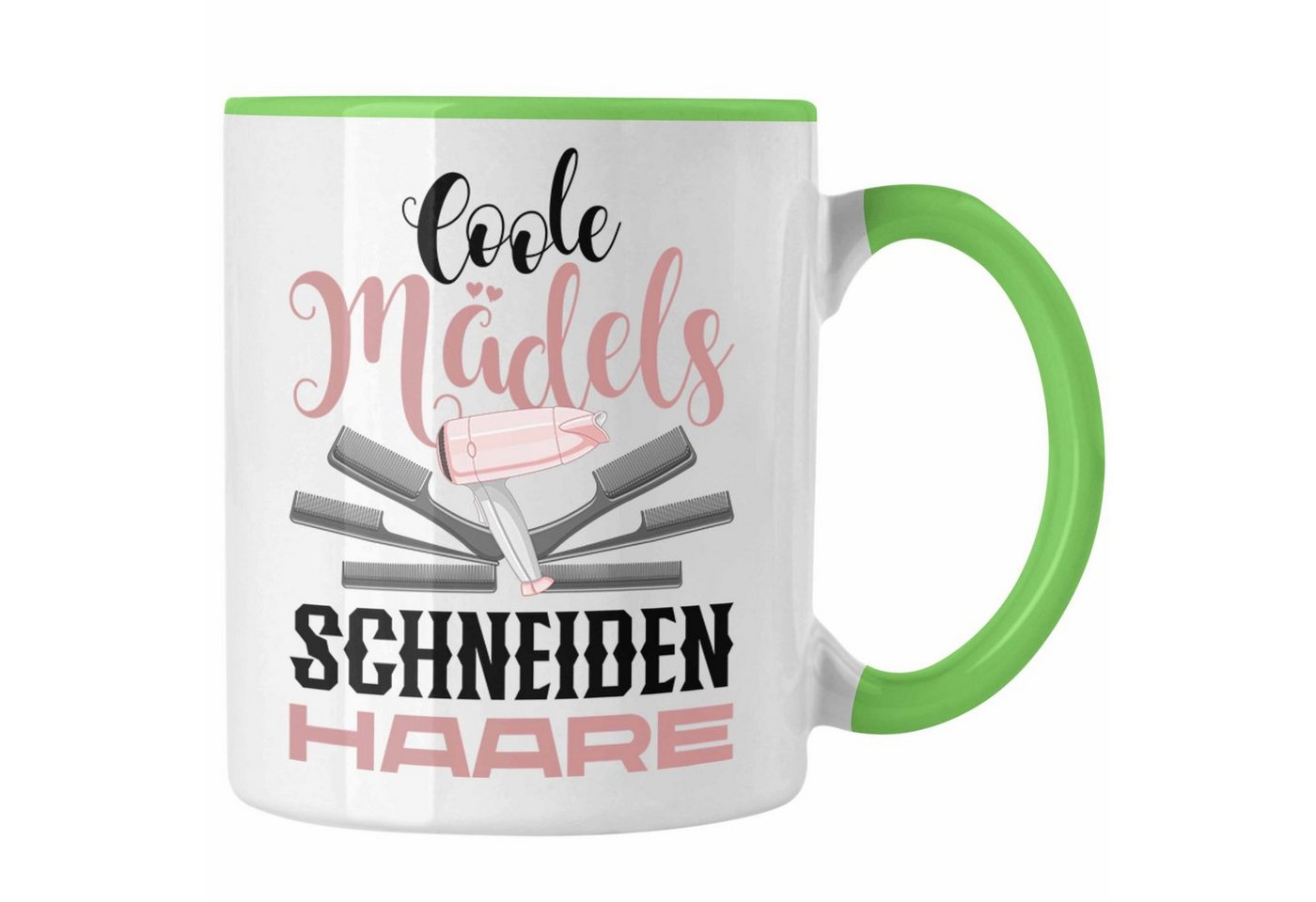 Trendation Tasse Friseurin Tasse Geschenk Schere Grafik Frisörin Geschenkidee Geburtsta von Trendation