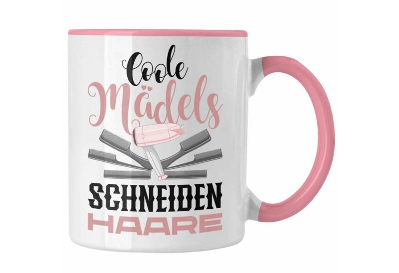 Trendation Tasse Friseurin Tasse Geschenk Schere Grafik Frisörin Geschenkidee Geburtsta von Trendation