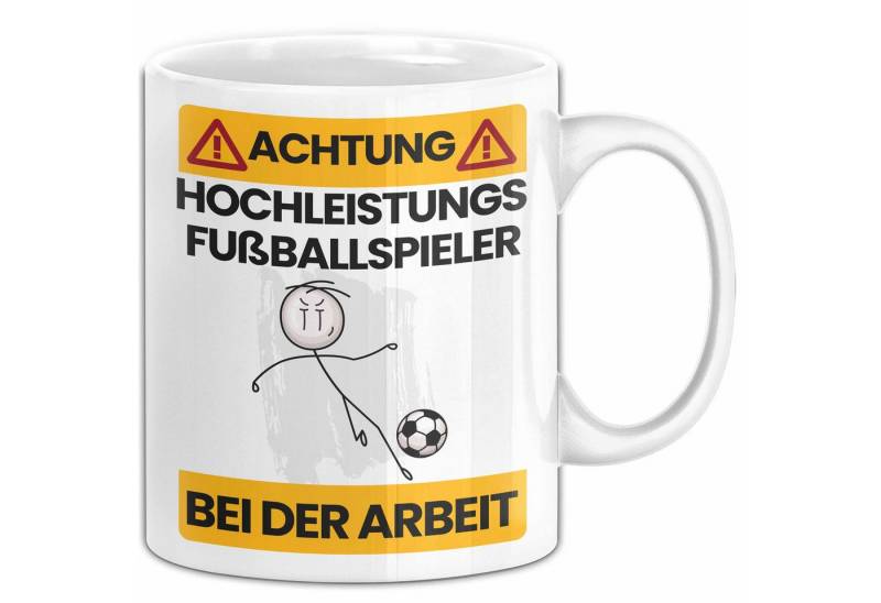 Trendation Tasse Fußballspieler Tasse Geschenk Lustiger Spruch Geschenkidee für Fußball von Trendation