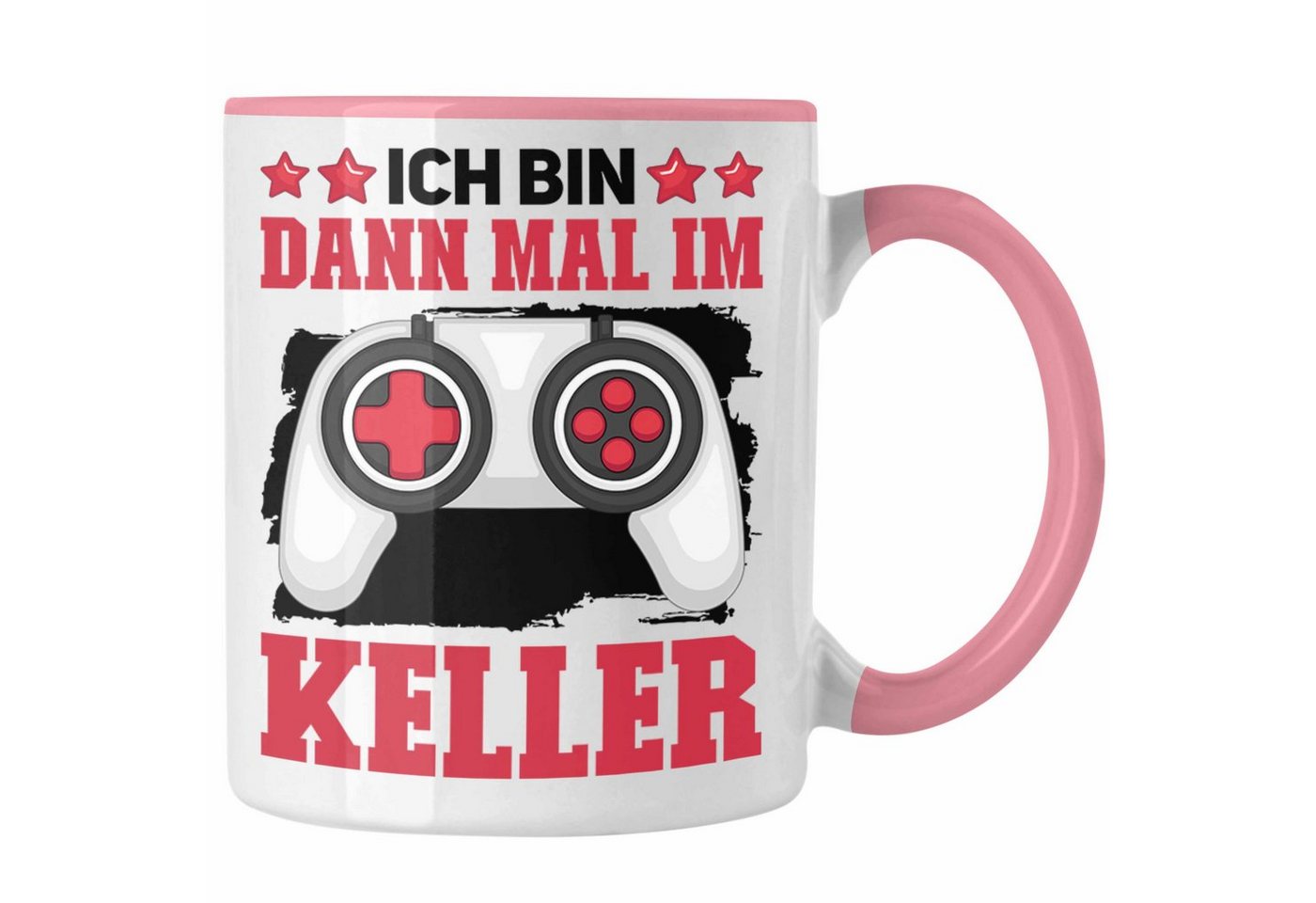 Trendation Tasse Gaming Zocker Tasse Geschenk Spruch Lustig Ich Bin Dann Mal Im Keller von Trendation