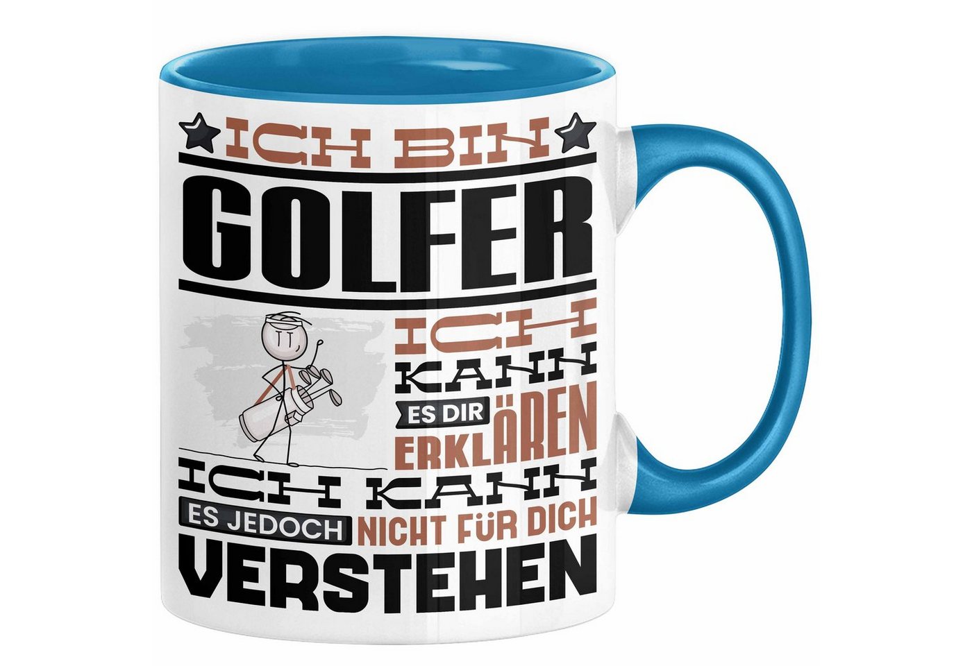 Trendation Tasse Golfer Geschenk Kaffee-Tasse Geschenkidee für Golfer Ich Bin Golfer Ic von Trendation