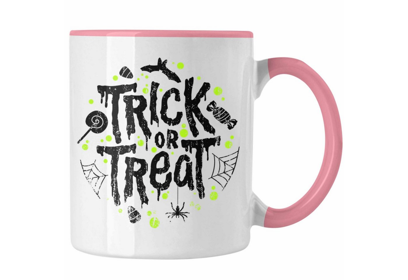 Trendation Tasse Halloween Tasse Kürbis Dekoration Becher Dabbing Skelet von Trendation