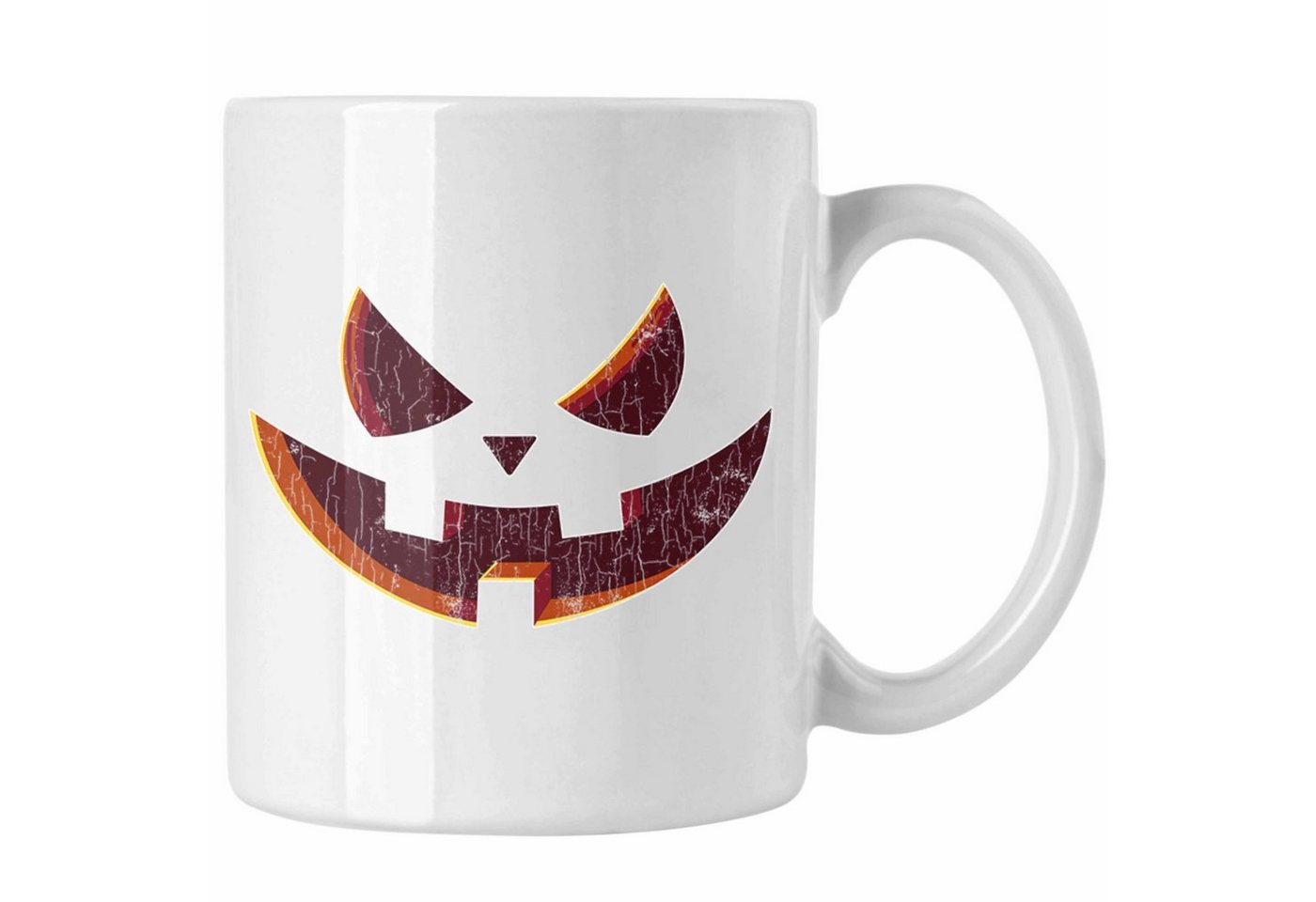 Trendation Tasse Halloween Tasse Kürbis Dekoration Becher Kürbis Gesicht von Trendation