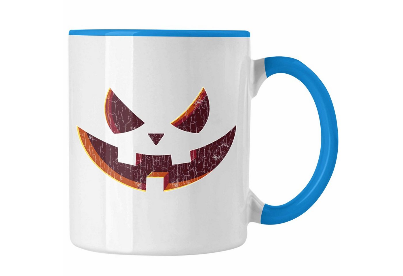 Trendation Tasse Halloween Tasse Kürbis Dekoration Becher Kürbis Gesicht von Trendation