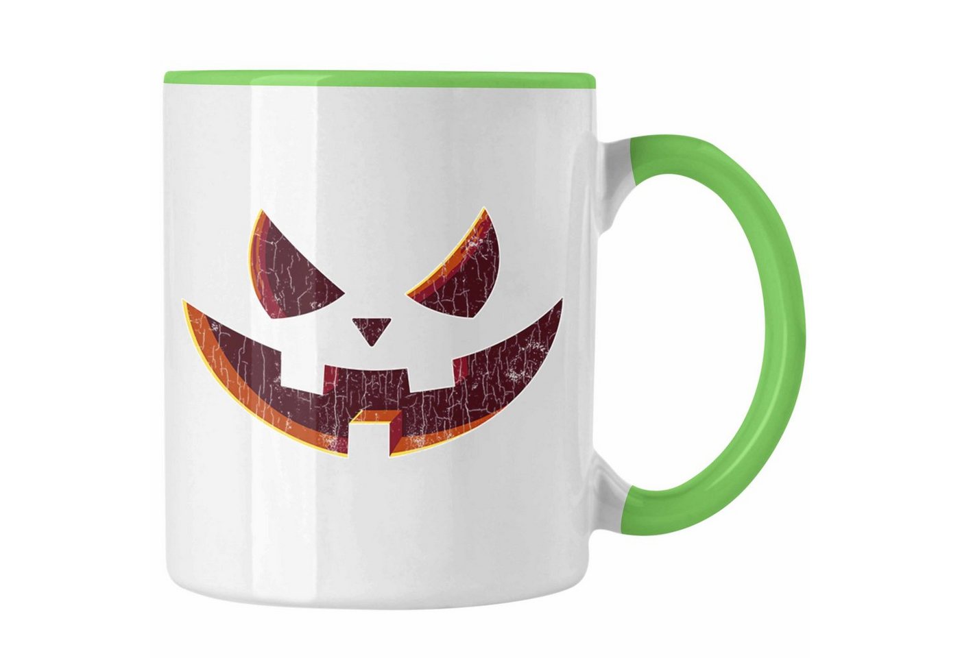 Trendation Tasse Halloween Tasse Kürbis Dekoration Becher Kürbis Gesicht von Trendation