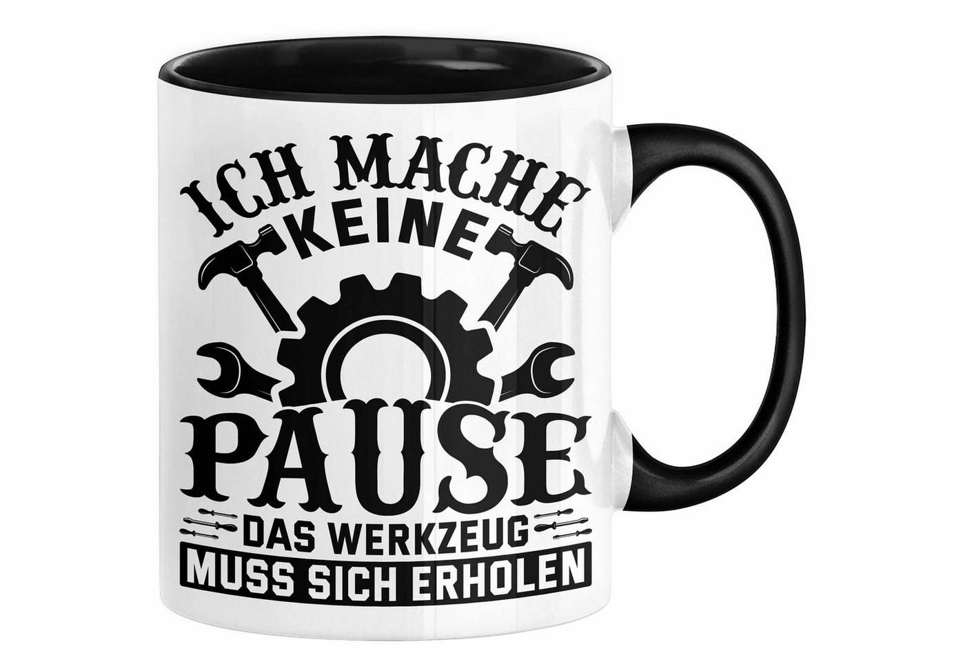 Trendation Tasse Handwerker Geschenk Tasse Ich Mache Keine Pause Das Werkzeug Muss Sich von Trendation