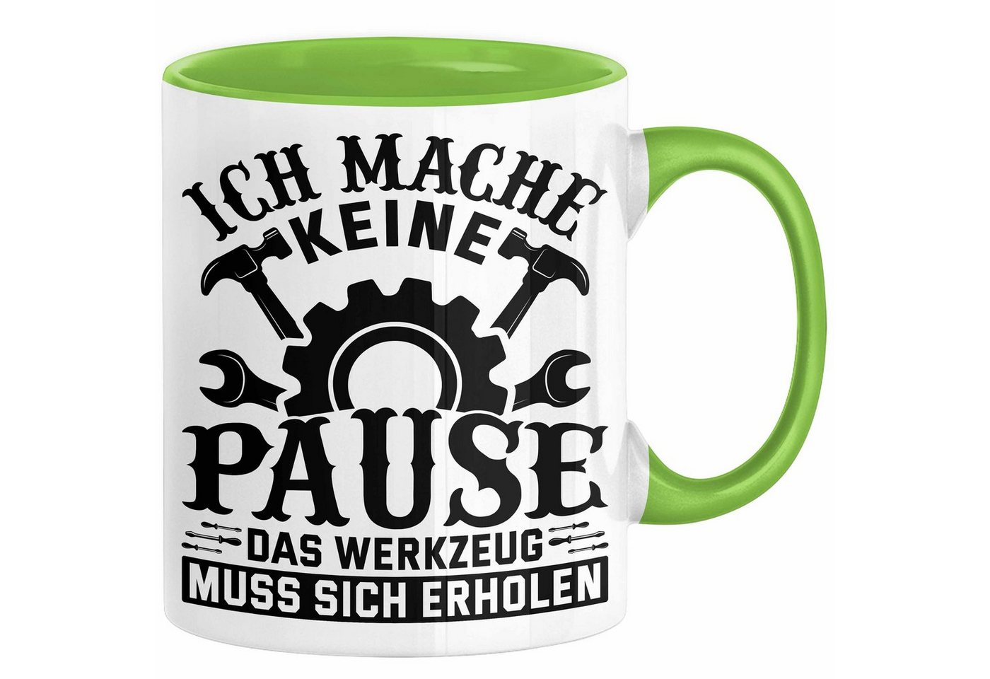 Trendation Tasse Handwerker Geschenk Tasse Ich Mache Keine Pause Das Werkzeug Muss Sich von Trendation