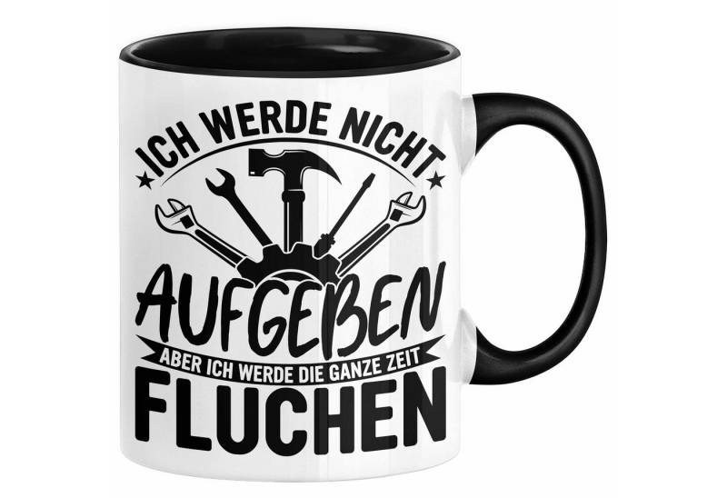 Trendation Tasse Handwerker Geschenk Tasse Ich Werde Nicht Aufgeben Aber Fluchen KFZ Me von Trendation