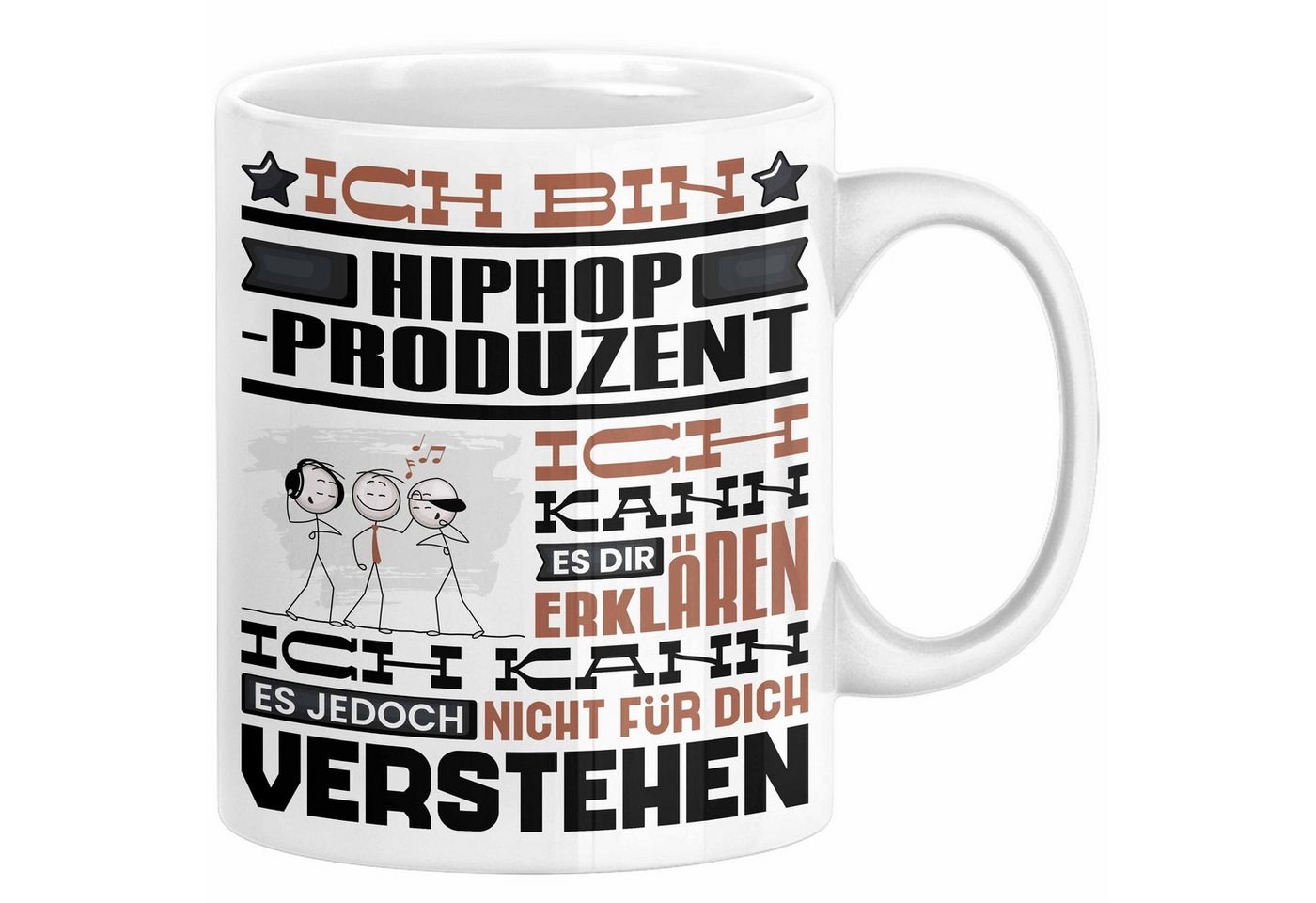 Trendation Tasse Hiphop-Produzent Geschenk Tasse Geschenkidee für Hiphop-Produzent Gebu von Trendation