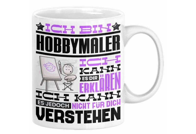 Trendation Tasse Hobbymaler Geschenk Kaffee-Tasse Geschenkidee für Hobbymaler Ich Bin H von Trendation