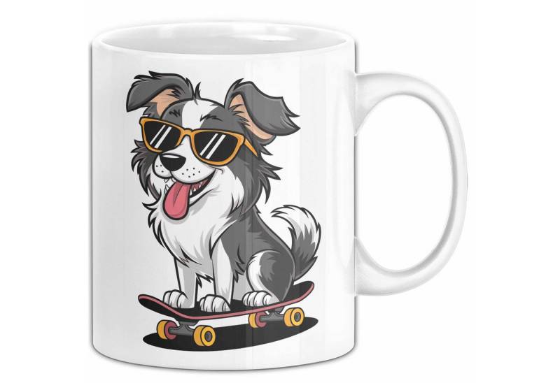 Trendation Tasse Hund Tierliebhaber Skateboard Tasse Geschenk Lustige Geschenkidee Sp von Trendation