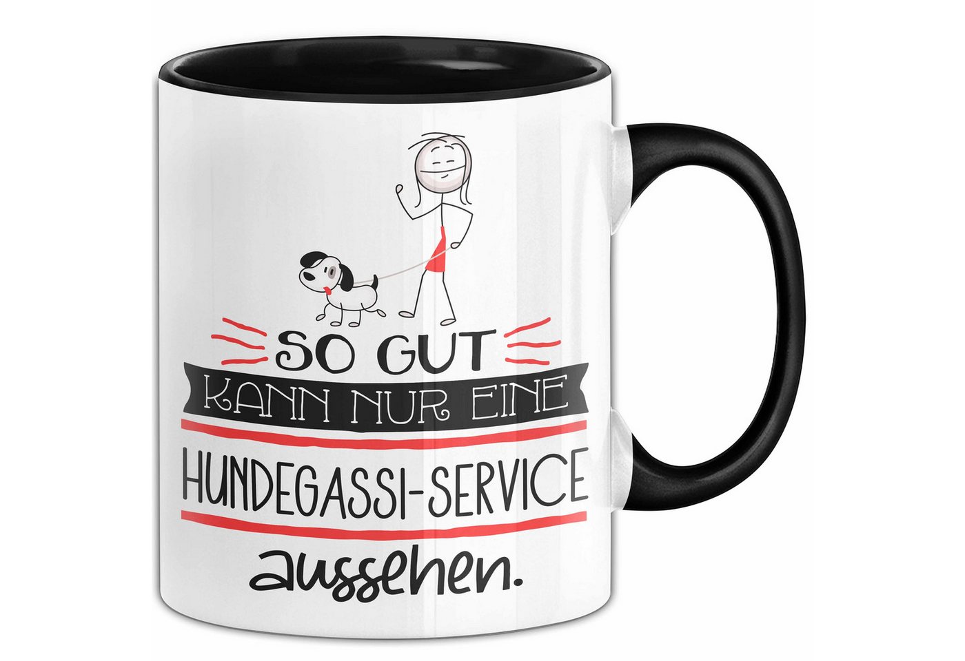 Trendation Tasse Hundegassi-Service Geschenk Tasse So Gut Kann Nur Eine Hundegassi-Se von Trendation