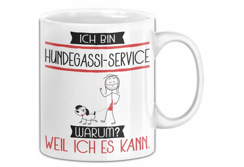 Trendation Tasse Hundegassi-Service Tasse Geschenk Ich Bin Hundegassi-Service Warum W Trendation Tasse Hundegassi-Service Tasse Geschenk Ich Bin Hundegassi-Service Warum W von Trendation