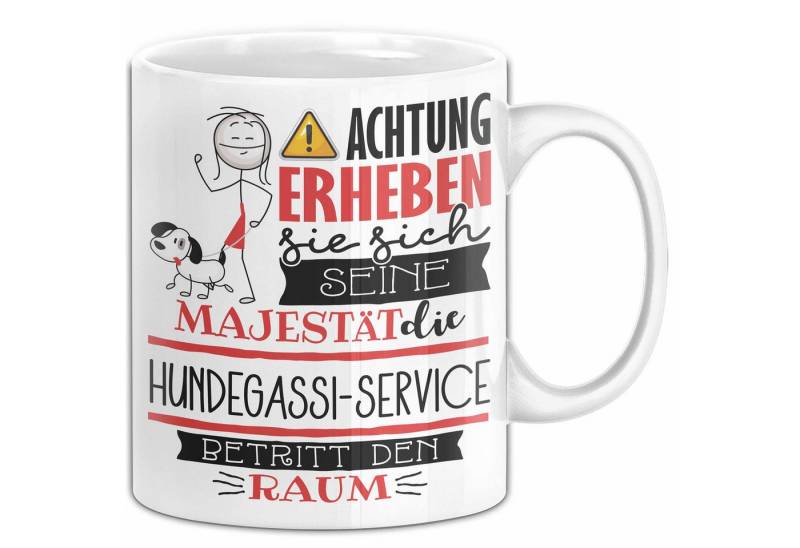 Trendation Tasse Hundegassi-Service Tasse Geschenk Lustiger Spruch Bitte Erheben Sie Trendation Tasse Hundegassi-Service Tasse Geschenk Lustiger Spruch Bitte Erheben Sie von Trendation
