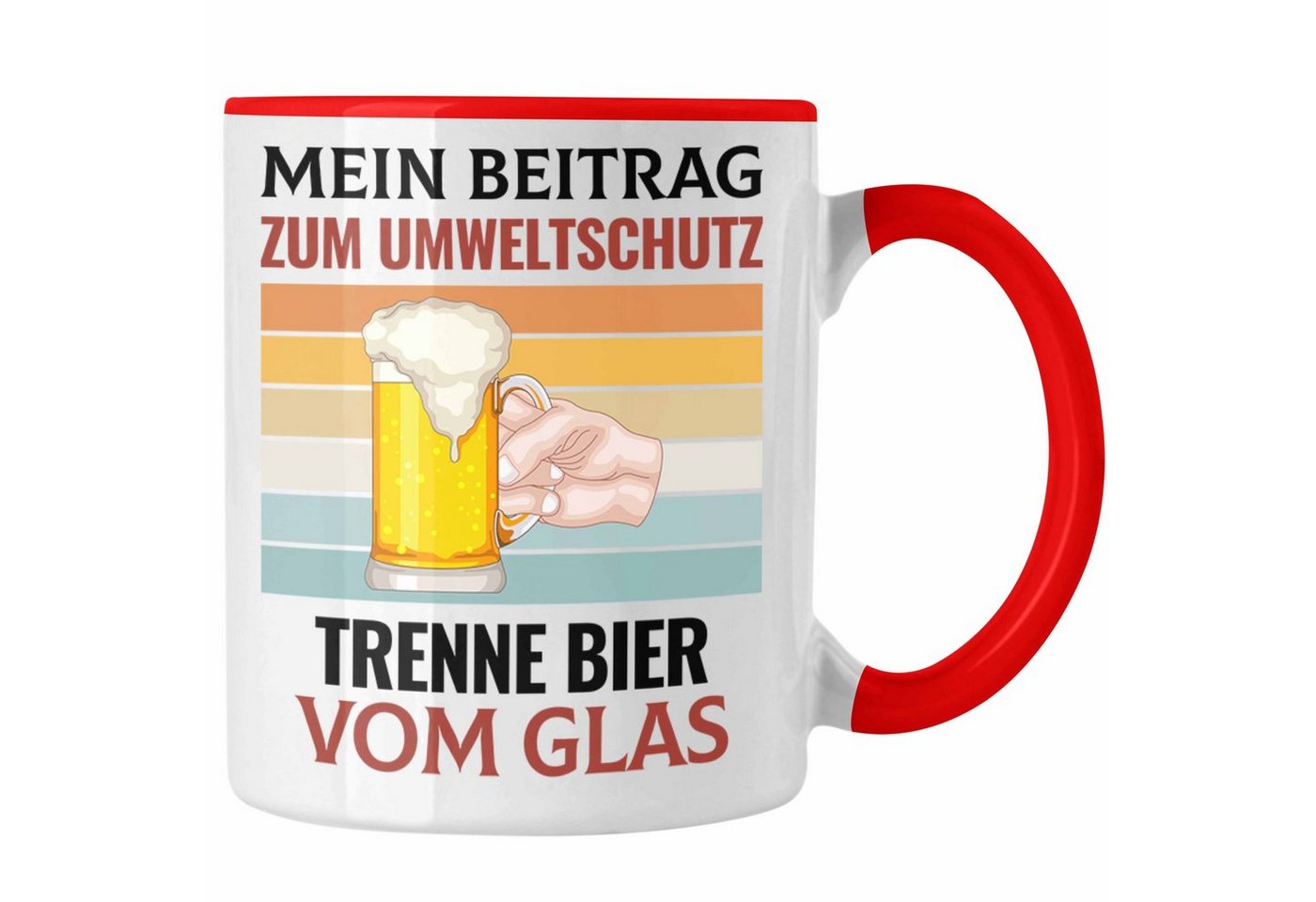 Trendation Tasse Ich Trenne Bier Vom Glas Tasse Bier-Trinker Saufen Alkohol Geschenkide Trendation Tasse Ich Trenne Bier Vom Glas Tasse Bier-Trinker Saufen Alkohol Geschenkide von Trendation