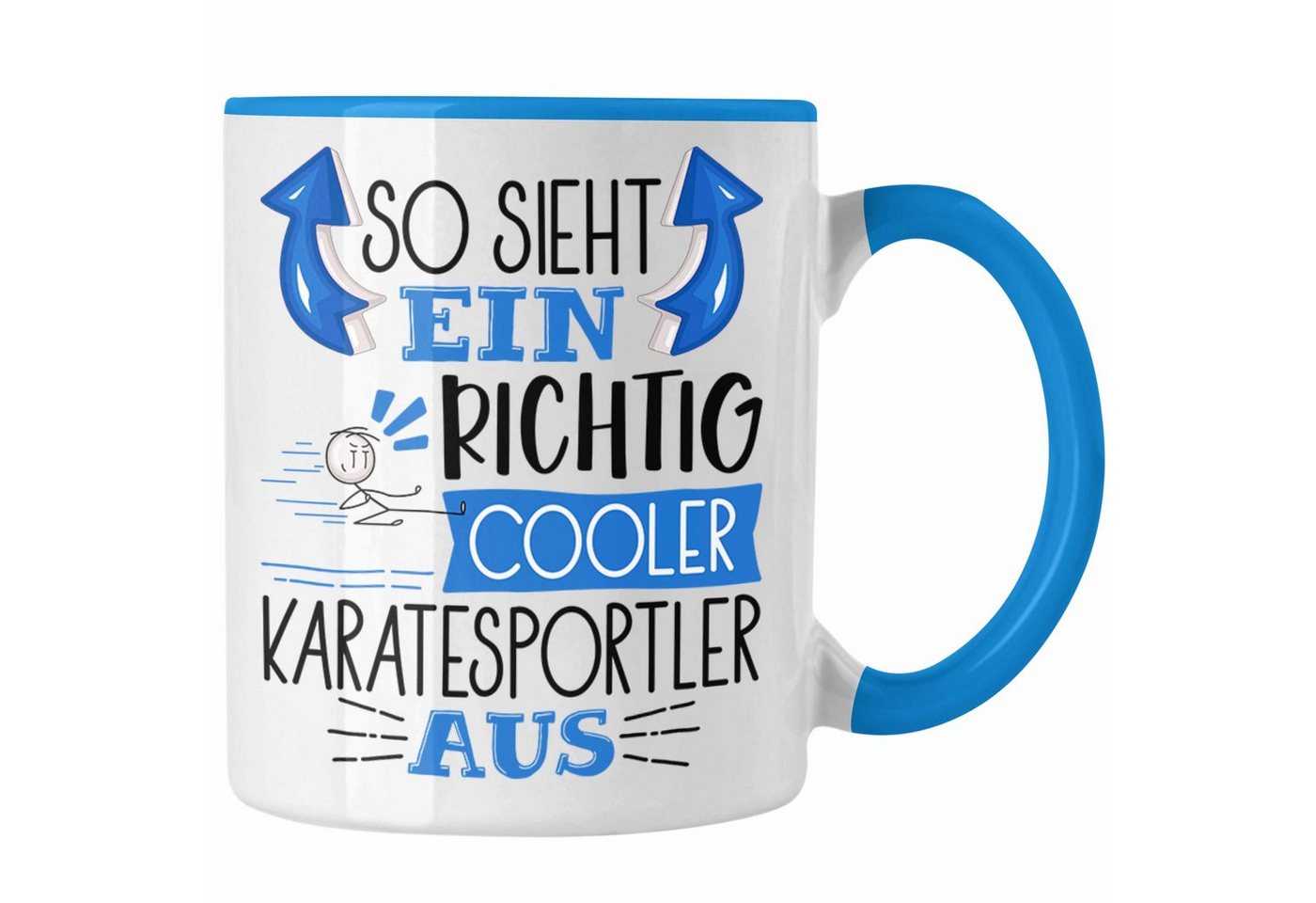 Trendation Tasse Karatesportler Tasse Geschenk So Sieht Ein Richtig Cooler Karatesport von Trendation