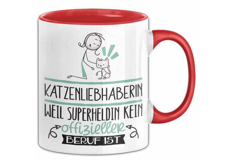 Trendation Tasse Katzenliebhaberin Geschenk Tasse Lustiger Spruch Katzenliebhaberin W von Trendation