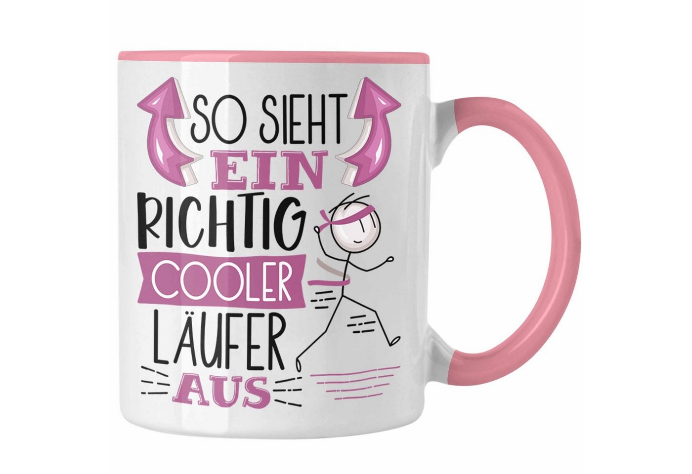 Trendation Tasse Läufer Jogger Tasse Geschenk So Sieht Ein RIchtig Cooler Läufer Jogger von Trendation