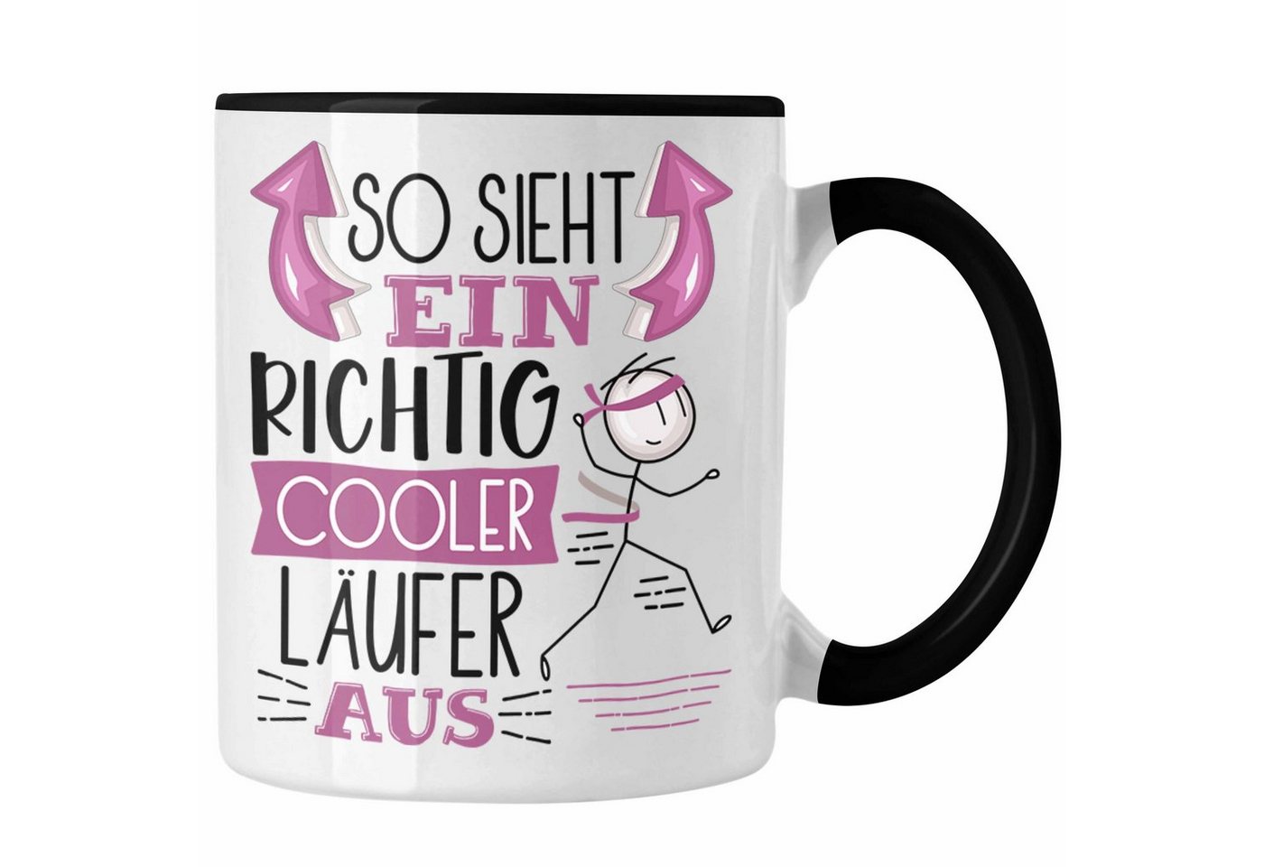 Trendation Tasse Läufer Jogger Tasse Geschenk So Sieht Ein RIchtig Cooler Läufer Jogger von Trendation