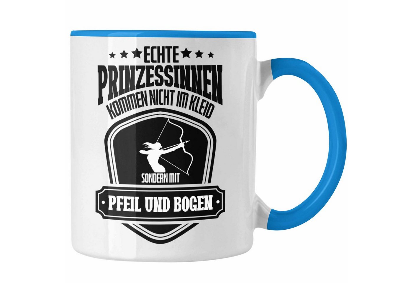 Trendation Tasse Lustige Bogenschützin Tasse mit Spruch Geschenk Frauen Bogenschießen P von Trendation