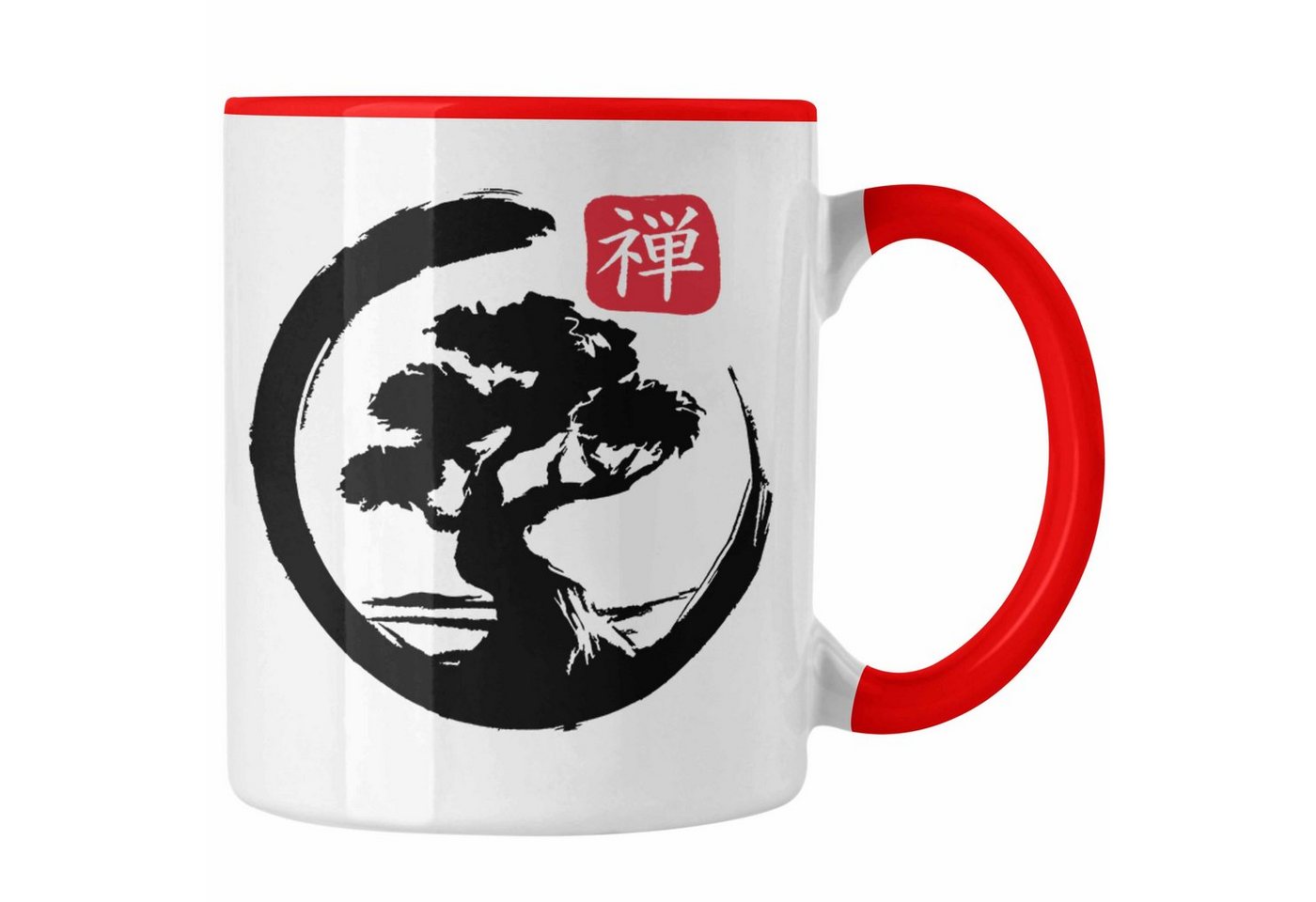 Trendation Tasse Lustige Bonsai Tasse Geschenk für Bonsai-Liebhaber Silhoette von Trendation