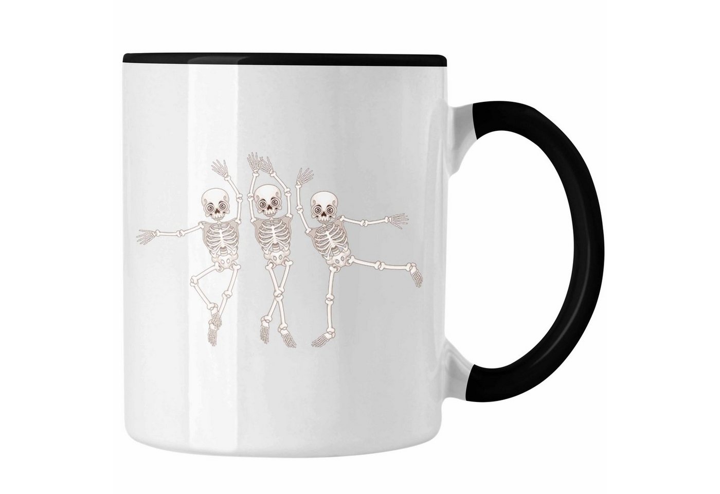 Trendation Tasse Lustige Tasse mit Tanzen Skelette Motiv - Geschenkidee für Tanzbegeist von Trendation