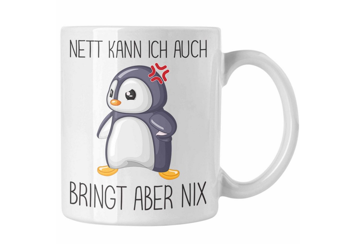 Trendation Tasse Lustiger Spruch Tasse Nett Kann Ich Auch Bringt Aber Nix von Trendation