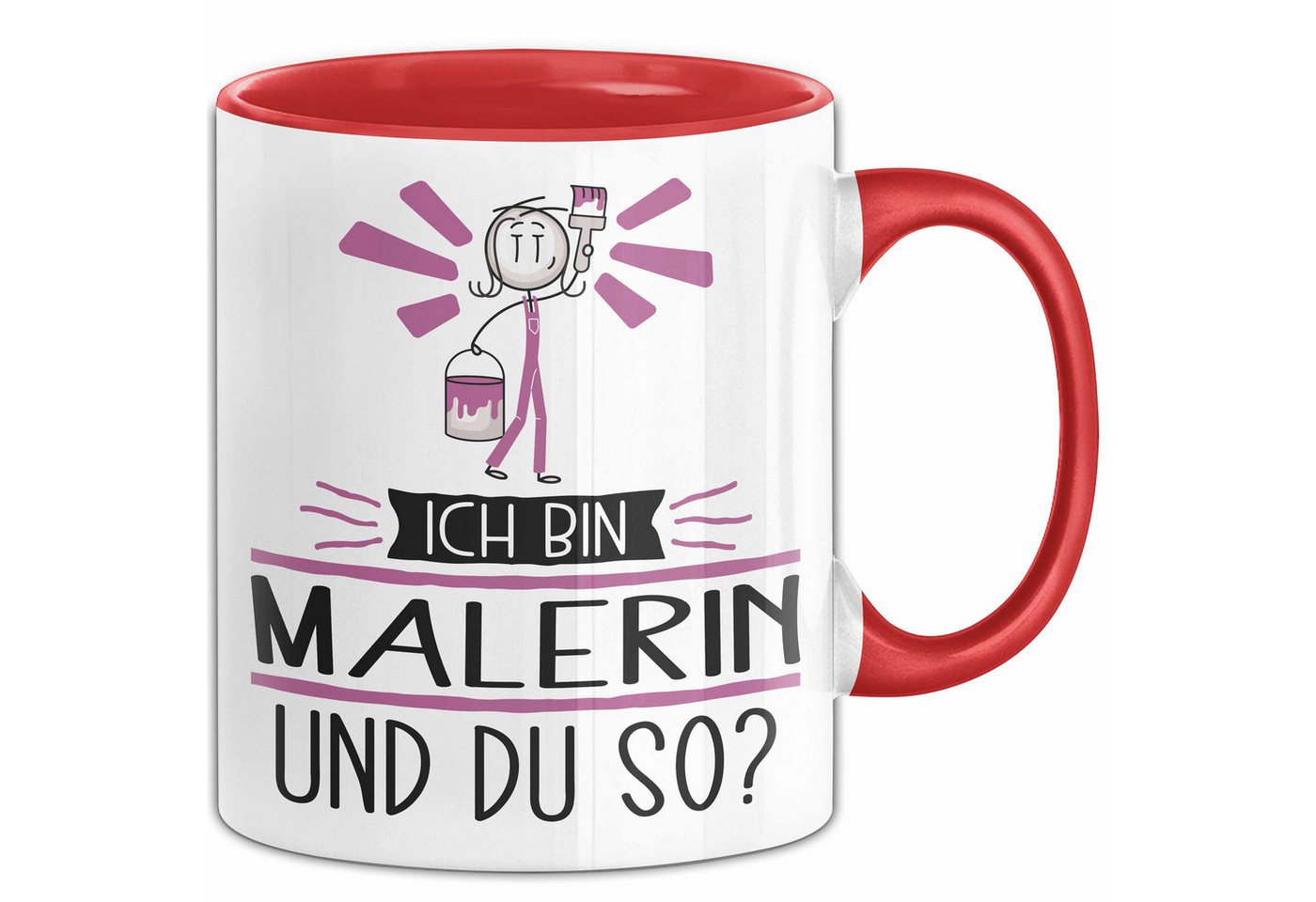 Trendation Tasse Malerin Tasse Geschenk Ich Bin Malerin Und Du So Geschenkidee Lustig von Trendation